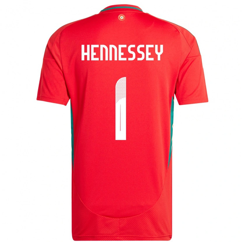 Danxen Niño Camiseta Gales Wayne Hennessey #1 Rojo 1ª Equipación 24-26 La Camisa