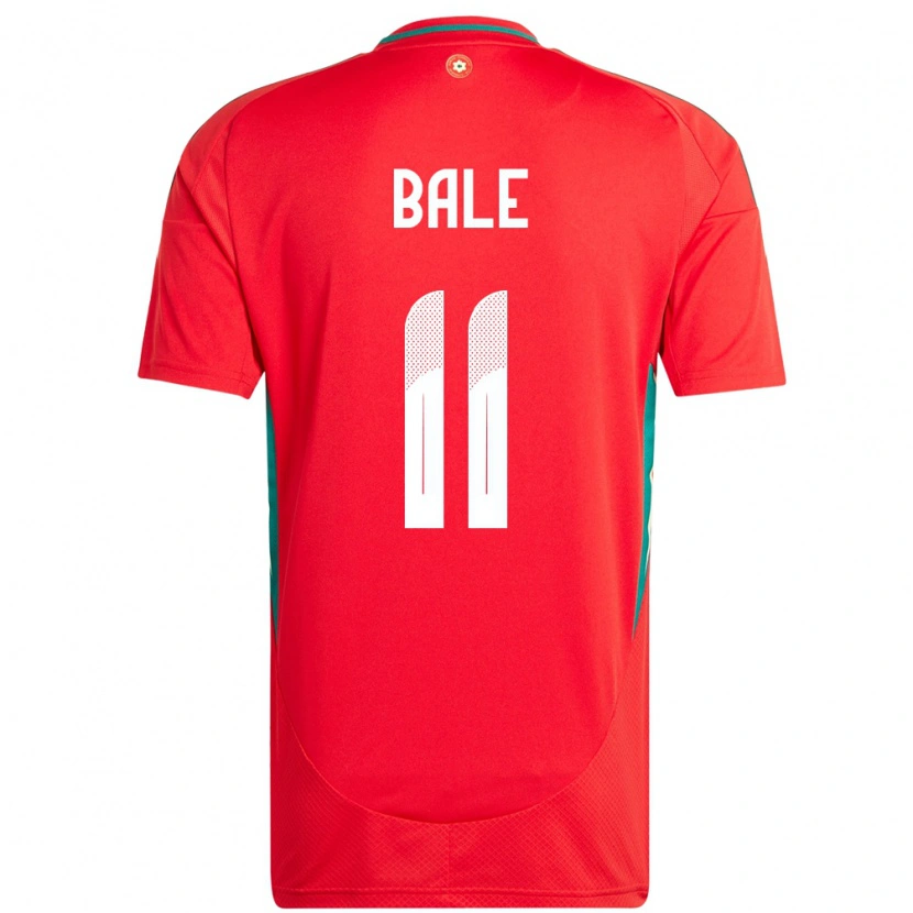 Danxen Niño Camiseta Gales Gareth Bale #11 Rojo 1ª Equipación 24-26 La Camisa