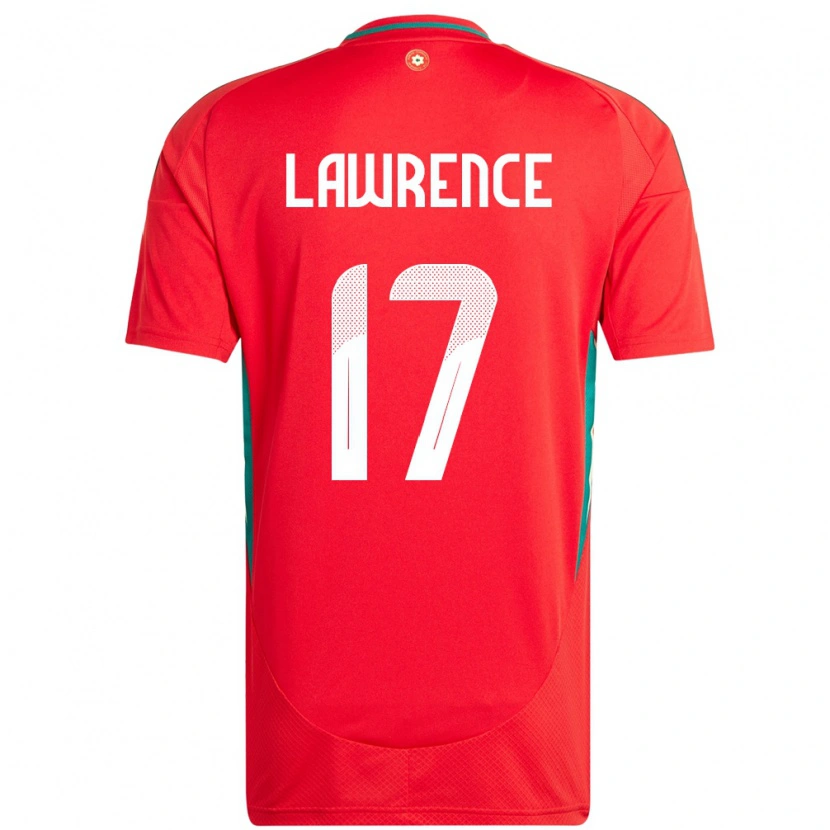 Danxen Niño Camiseta Gales Nadia Lawrence #17 Rojo 1ª Equipación 24-26 La Camisa
