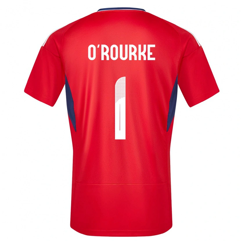Danxen Niño Camiseta Costa Rica Ian O'rourke #1 Rojo 1ª Equipación 24-26 La Camisa