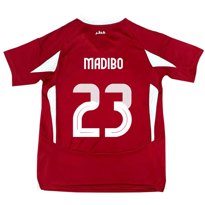 Danxen Niño Camiseta Catar Assim Madibo #23 Rojo 1ª Equipación 24-26 La Camisa