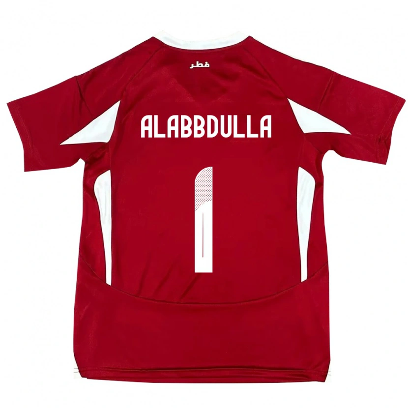 Danxen Niño Camiseta Catar Latifa Alabbdulla #1 Rojo 1ª Equipación 24-26 La Camisa