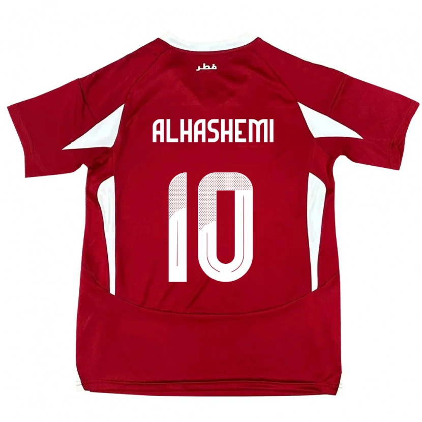 Danxen Niño Camiseta Catar Suaad Alhashemi #10 Rojo 1ª Equipación 24-26 La Camisa