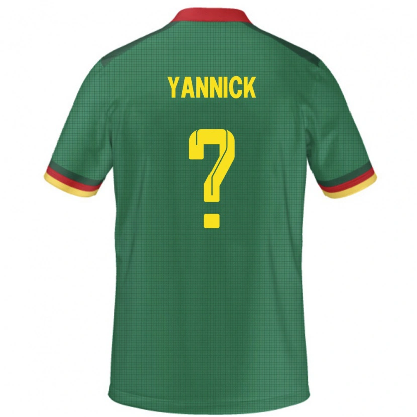 Danxen Niño Camiseta Camerún Noah Yannick #0 Verde 1ª Equipación 24-26 La Camisa