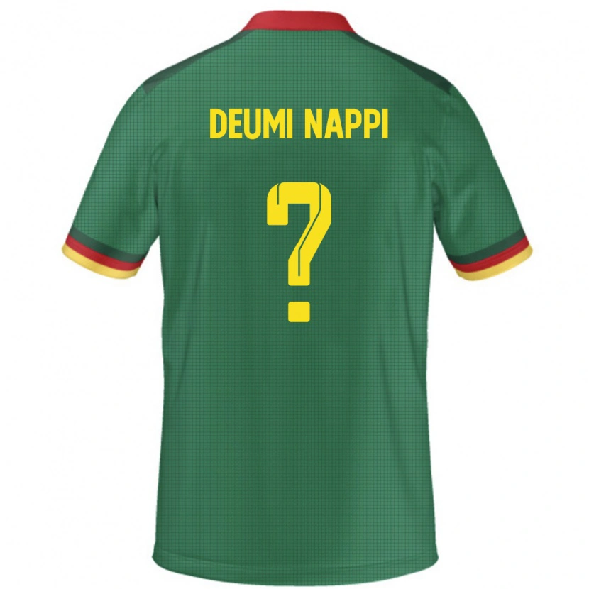 Danxen Niño Camiseta Camerún Dimitrie Deumi-Nappi #0 Verde 1ª Equipación 24-26 La Camisa