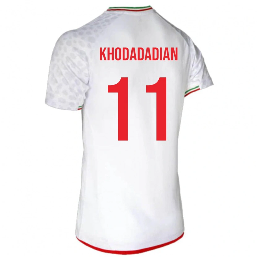 Danxen Niño Camiseta Irán Erfan Khodadadian #11 Blanco 1ª Equipación 24-26 La Camisa