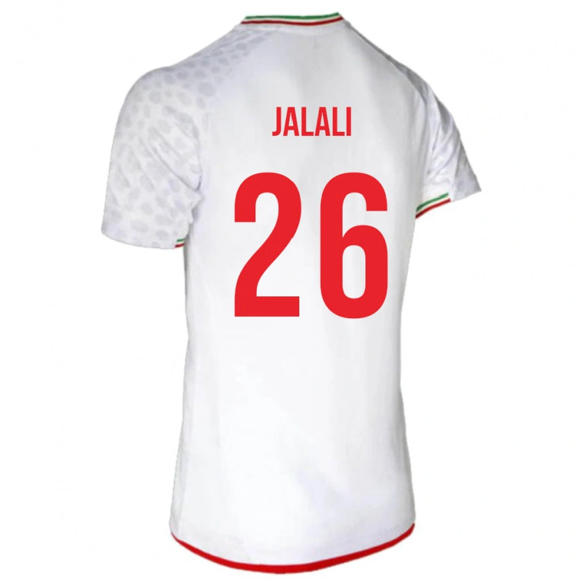 Danxen Niño Camiseta Irán Abolfazl Jalali #26 Blanco 1ª Equipación 24-26 La Camisa