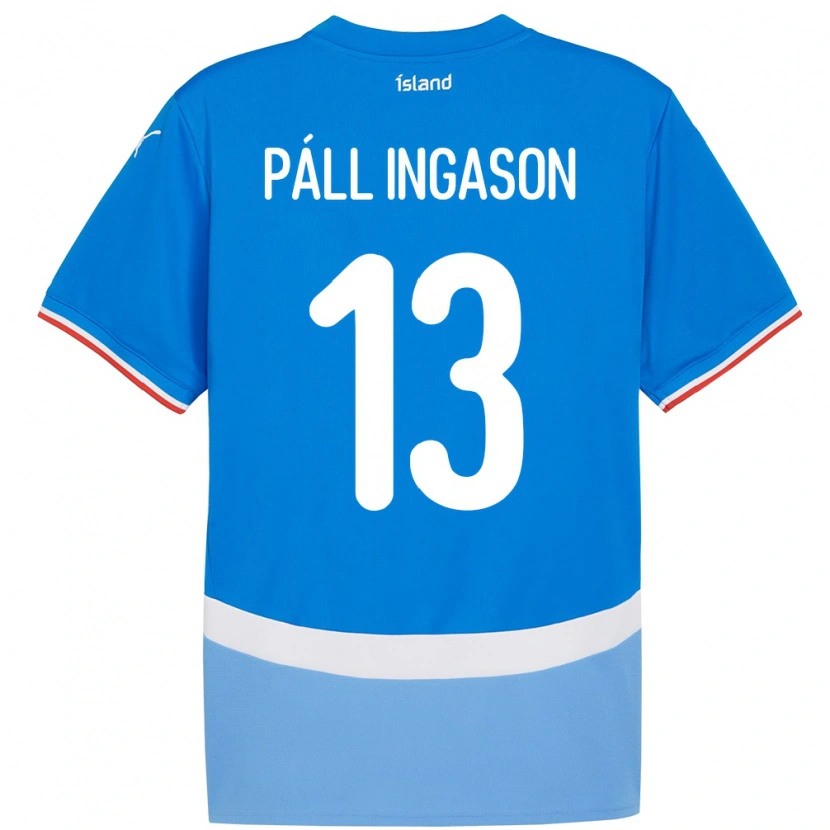 Danxen Niño Camiseta Islandia Sverrir Páll Ingason #13 Azul 1ª Equipación 24-26 La Camisa