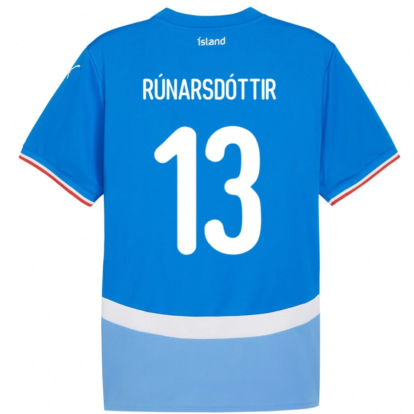 Danxen Niño Camiseta Islandia Cecilía Rán Rúnarsdóttir #13 Azul 1ª Equipación 24-26 La Camisa