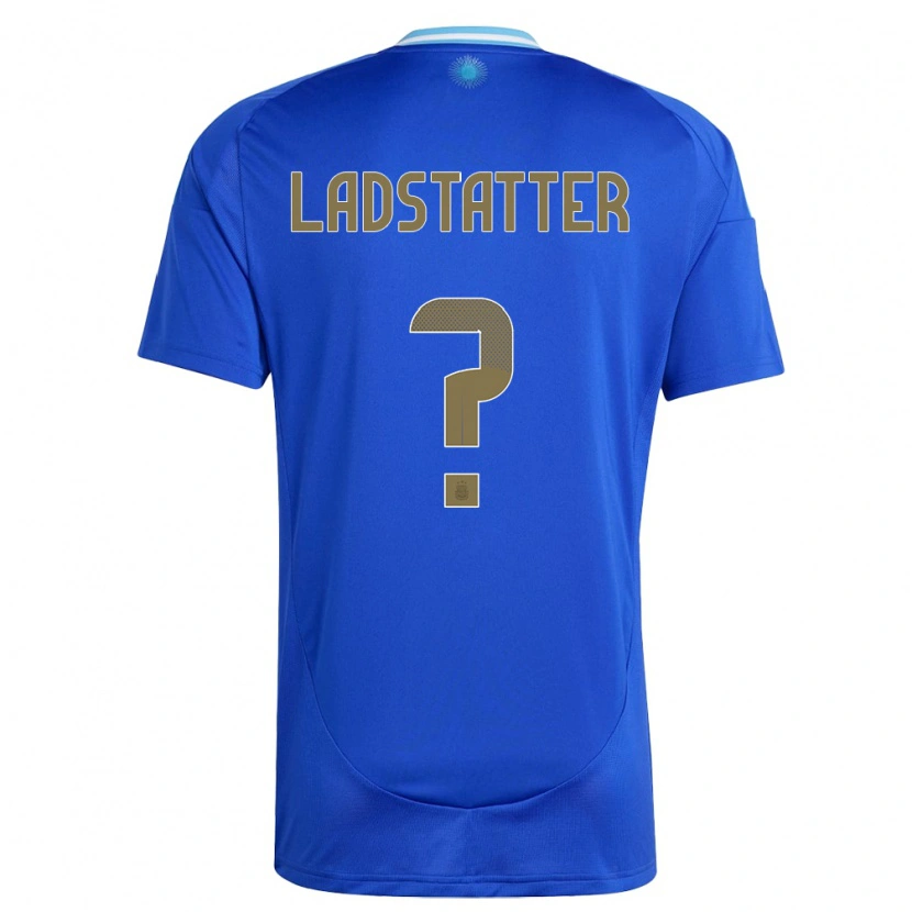 Danxen Niño Camiseta Argentina Agustín Ladstatter #0 Azul 2ª Equipación 24-26 La Camisa