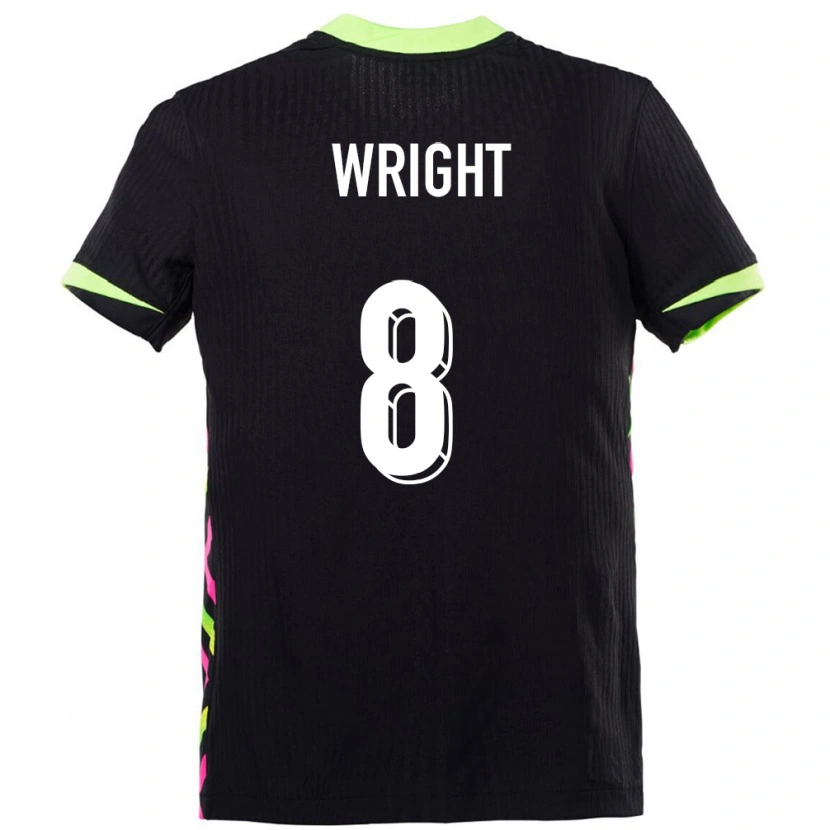 Danxen Niño Camiseta Australia Bailey Wright #8 Azul Oscuro 2ª Equipación 24-26 La Camisa