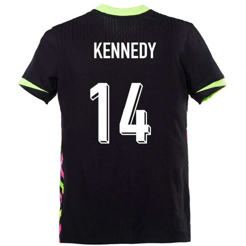 Danxen Niño Camiseta Australia Alanna Kennedy #14 Azul Oscuro 2ª Equipación 24-26 La Camisa