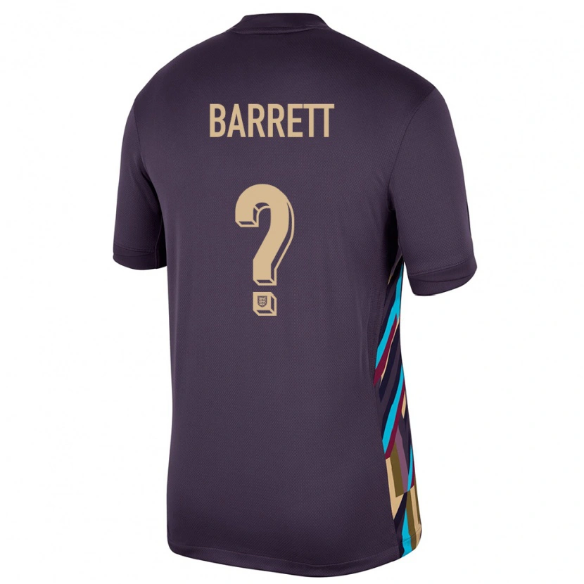 Danxen Niño Camiseta Inglaterra Marlow Barrett #0 Pasa Oscura 2ª Equipación 24-26 La Camisa