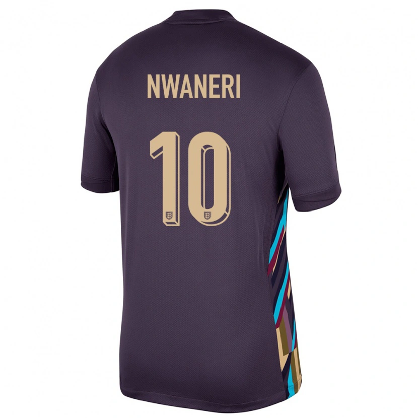 Danxen Niño Camiseta Inglaterra Ethan Nwaneri #10 Pasa Oscura 2ª Equipación 24-26 La Camisa