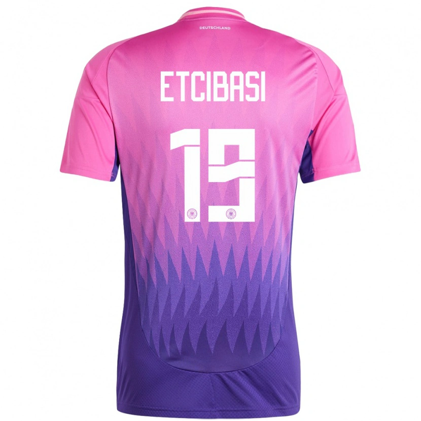 Danxen Niño Camiseta Alemania Taycan Etcibasi #19 Rosado Morado 2ª Equipación 24-26 La Camisa