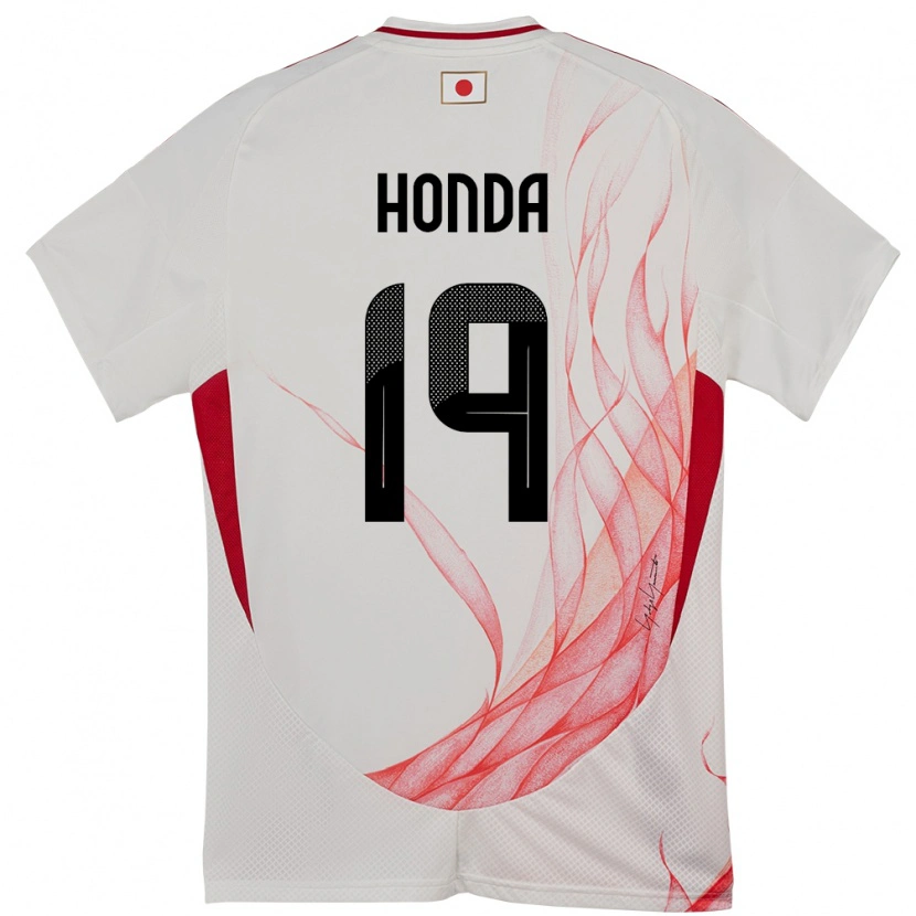 Danxen Niño Camiseta Japón Fuchi Honda #19 Blanco 2ª Equipación 24-26 La Camisa