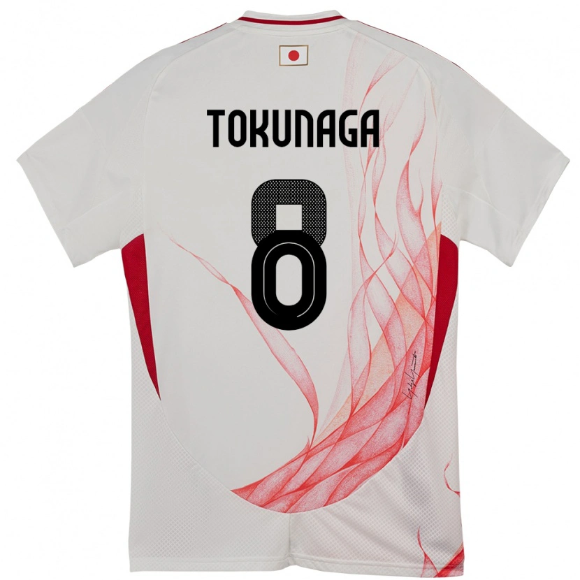 Danxen Niño Camiseta Japón Ryo Tokunaga #8 Blanco 2ª Equipación 24-26 La Camisa