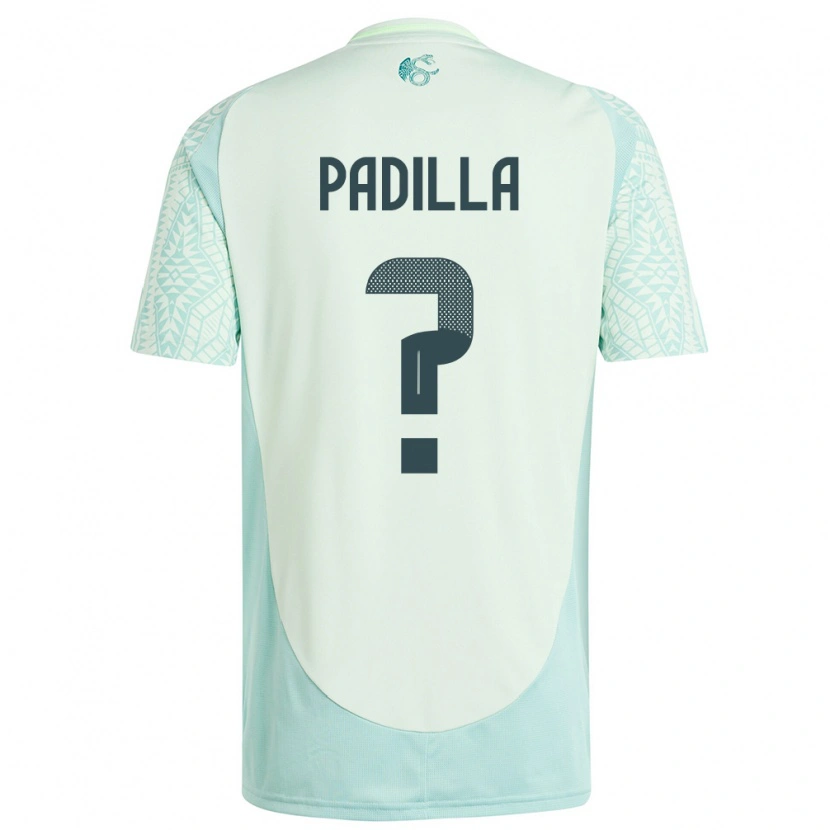Danxen Niño Camiseta México Álex Padilla #0 Lino Verde 2ª Equipación 24-26 La Camisa