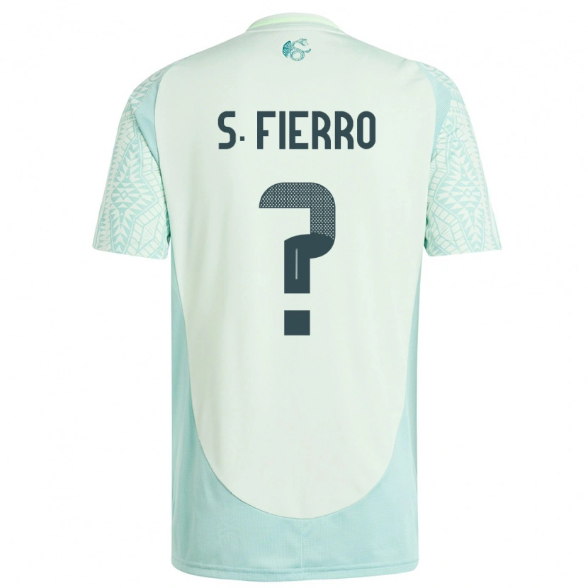 Danxen Niño Camiseta México Sebastián Fierro #0 Lino Verde 2ª Equipación 24-26 La Camisa