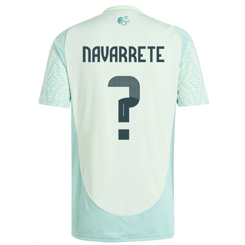 Danxen Niño Camiseta México Cristo Navarrete #0 Lino Verde 2ª Equipación 24-26 La Camisa