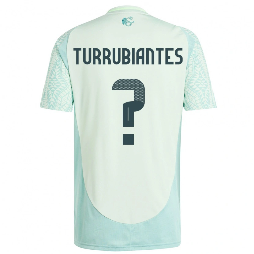 Danxen Niño Camiseta México Abdon Turrubiantes #0 Lino Verde 2ª Equipación 24-26 La Camisa