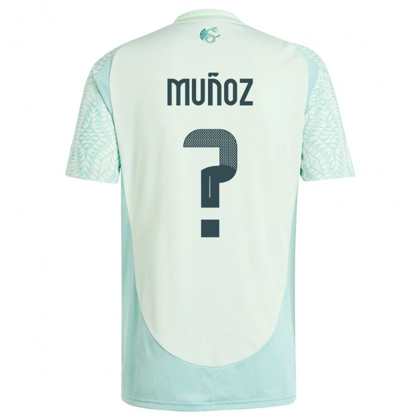 Danxen Niño Camiseta México Jorge Muñoz #0 Lino Verde 2ª Equipación 24-26 La Camisa