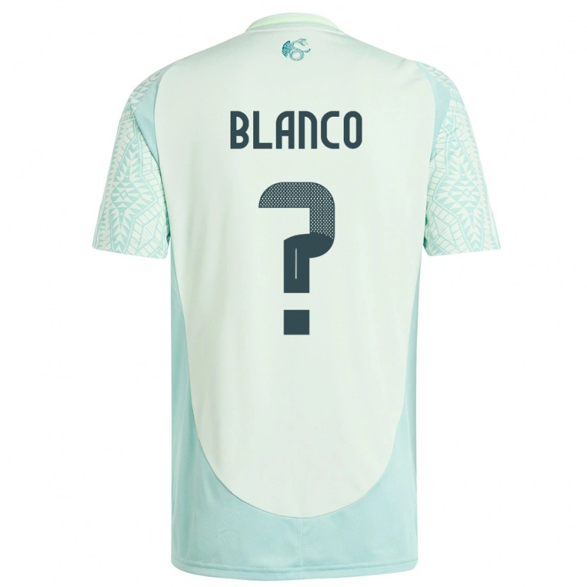 Danxen Niño Camiseta México Lionel Blanco #0 Lino Verde 2ª Equipación 24-26 La Camisa