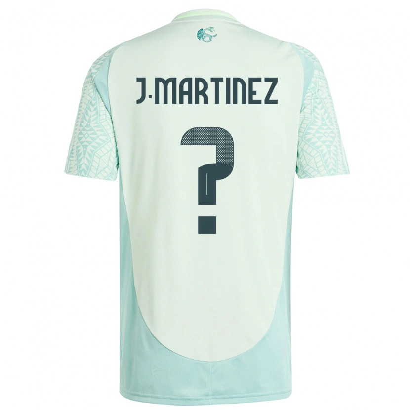Danxen Niño Camiseta México Juan Martínez #0 Lino Verde 2ª Equipación 24-26 La Camisa