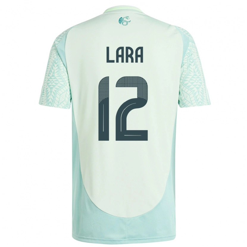 Danxen Niño Camiseta México Pablo Lara #12 Lino Verde 2ª Equipación 24-26 La Camisa