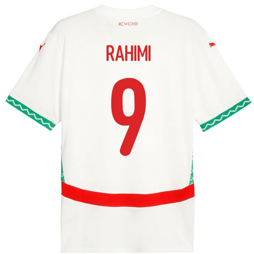 Danxen Niño Camiseta Marruecos Soufiane Rahimi #9 Blanco 2ª Equipación 24-26 La Camisa
