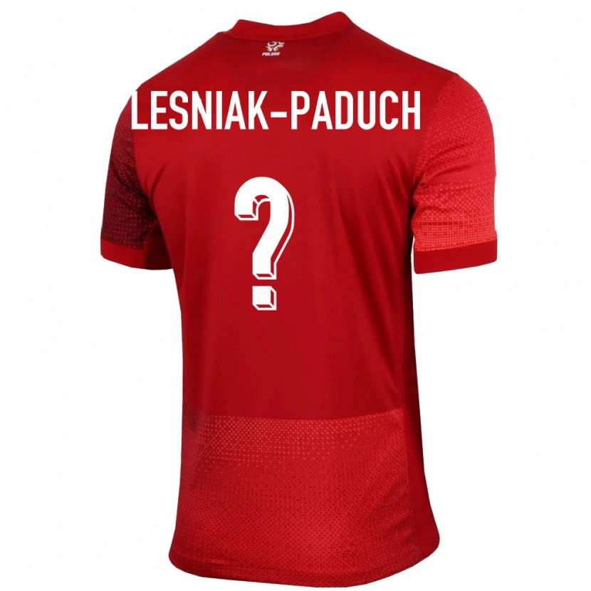 Danxen Niño Camiseta Polonia Nikodem Lesniak-Paduch #0 Rojo 2ª Equipación 24-26 La Camisa