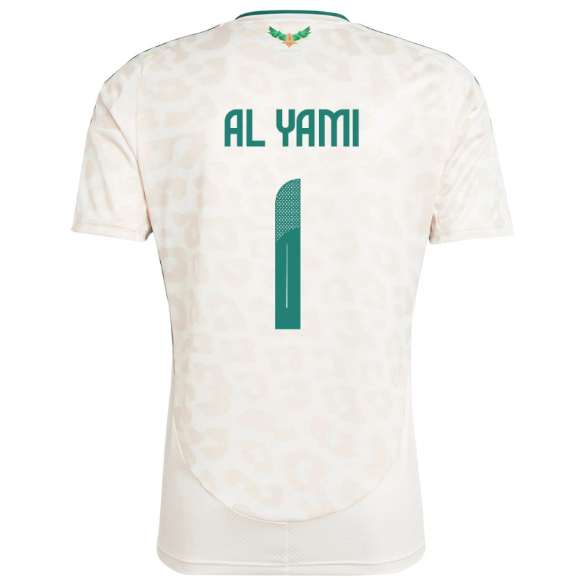 Danxen Niño Camiseta Arabia Saudita Mohammed Al-Yami #1 Blanco 2ª Equipación 24-26 La Camisa