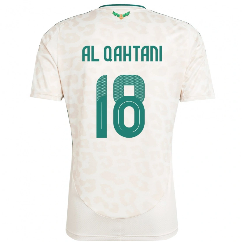 Danxen Niño Camiseta Arabia Saudita Mohammed Al-Qahtani #18 Blanco 2ª Equipación 24-26 La Camisa