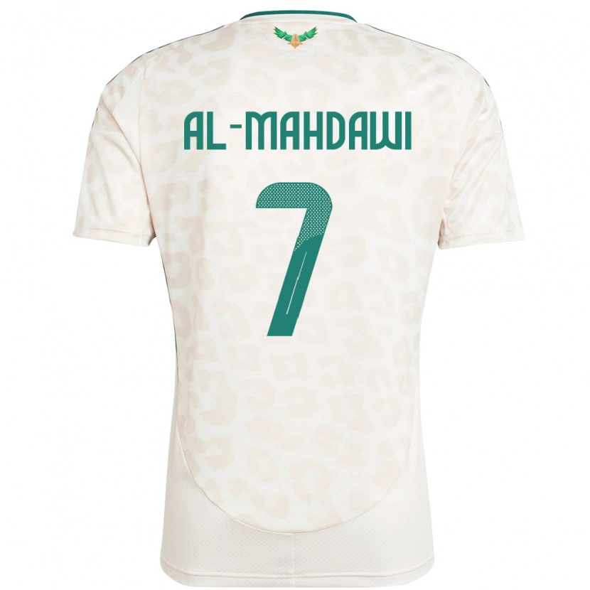 Danxen Niño Camiseta Arabia Saudita Ali Al-Mahdawi #7 Blanco 2ª Equipación 24-26 La Camisa