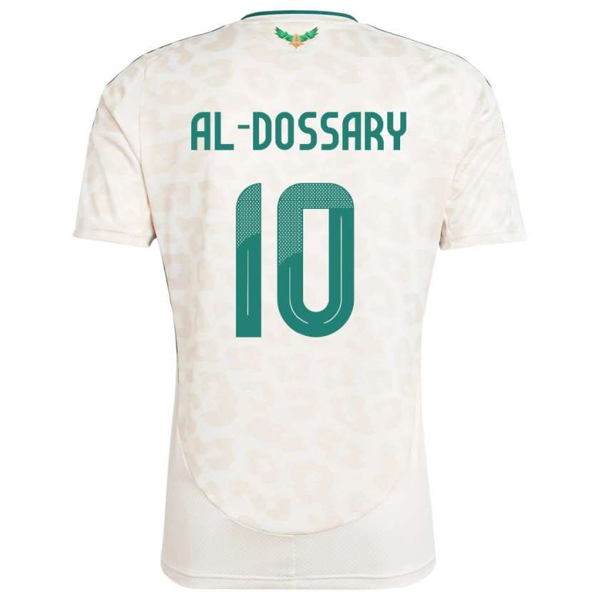Danxen Niño Camiseta Arabia Saudita Abdullah Al-Dossary #10 Blanco 2ª Equipación 24-26 La Camisa