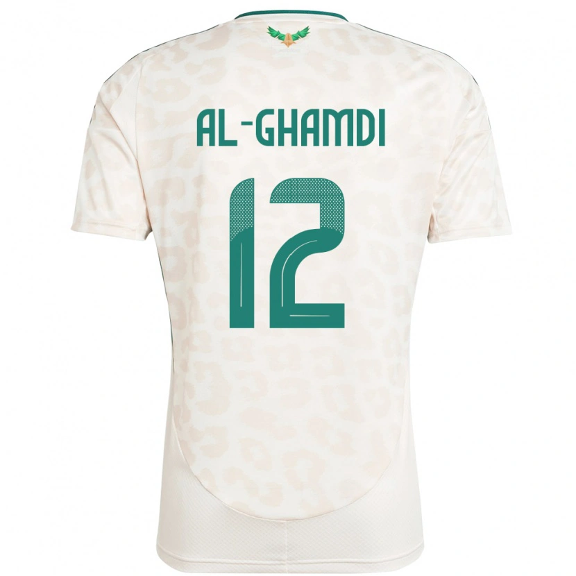 Danxen Niño Camiseta Arabia Saudita Rayan Al-Ghamdi #12 Blanco 2ª Equipación 24-26 La Camisa