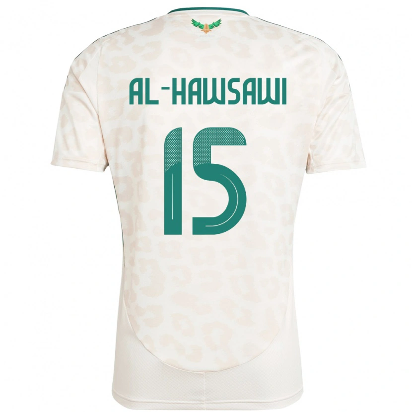 Danxen Niño Camiseta Arabia Saudita Suhayb Al-Hawsawi #15 Blanco 2ª Equipación 24-26 La Camisa