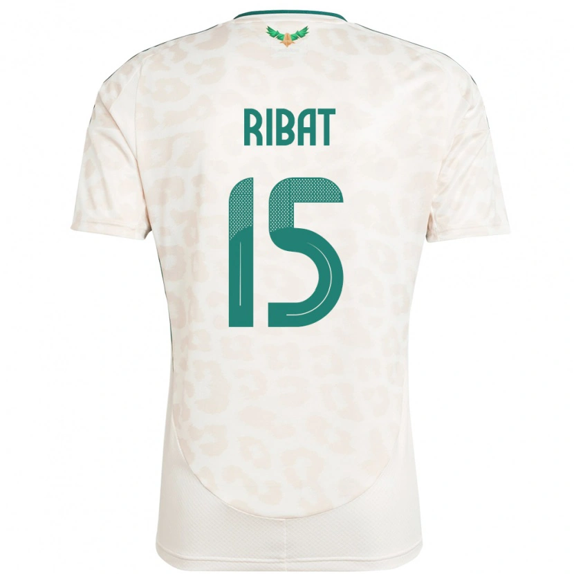 Danxen Niño Camiseta Arabia Saudita Abdulaziz Ribat #15 Blanco 2ª Equipación 24-26 La Camisa
