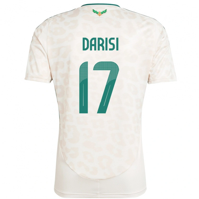 Danxen Niño Camiseta Arabia Saudita Abdulkarim Darisi #17 Blanco 2ª Equipación 24-26 La Camisa