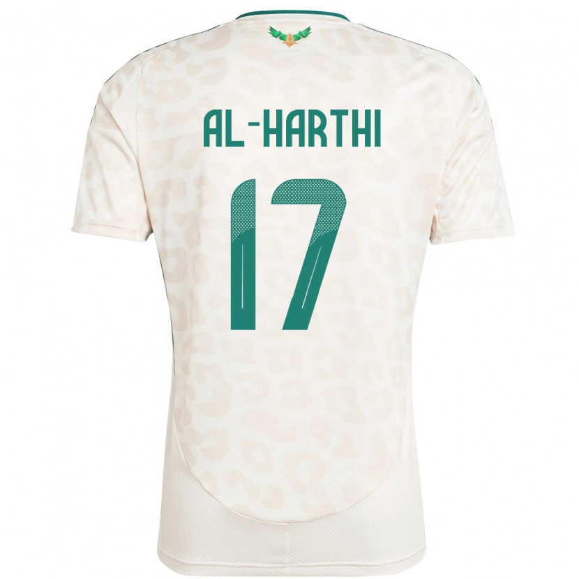 Danxen Niño Camiseta Arabia Saudita Adel Al-Harthi #17 Blanco 2ª Equipación 24-26 La Camisa