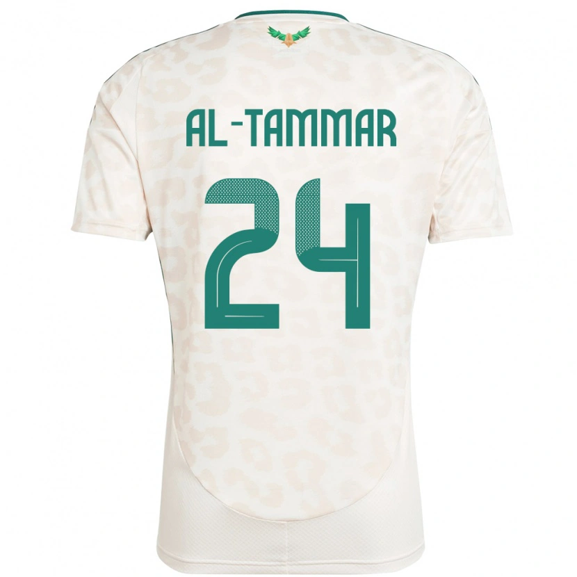 Danxen Niño Camiseta Arabia Saudita Abdulaziz Al-Tammar #24 Blanco 2ª Equipación 24-26 La Camisa