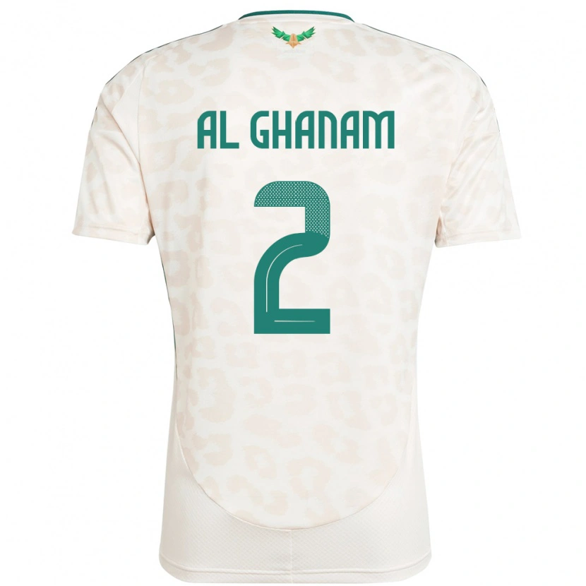 Danxen Niño Camiseta Arabia Saudita Sultan Al Ghanam #2 Blanco 2ª Equipación 24-26 La Camisa