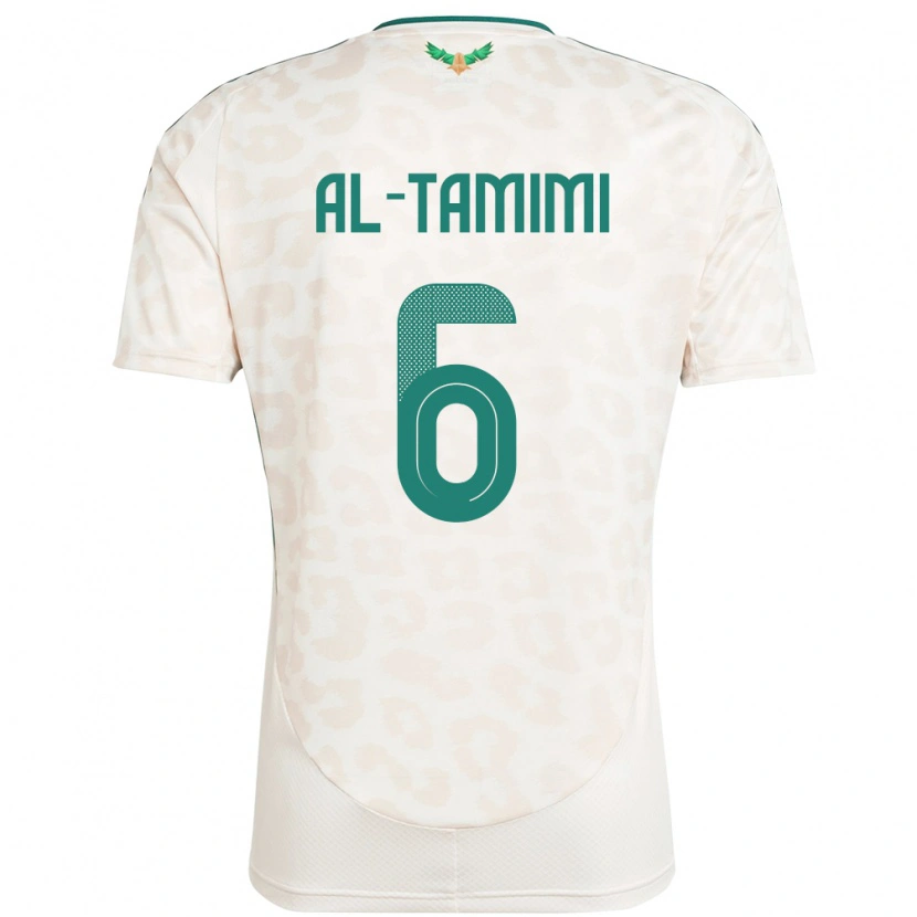 Danxen Niño Camiseta Arabia Saudita Maryam Al Tamimi #6 Blanco 2ª Equipación 24-26 La Camisa