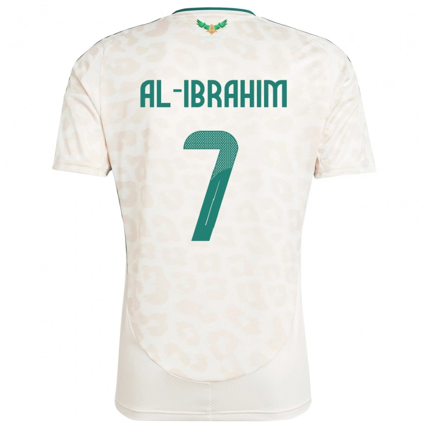 Danxen Niño Camiseta Arabia Saudita Noura Al Ibrahim #7 Blanco 2ª Equipación 24-26 La Camisa