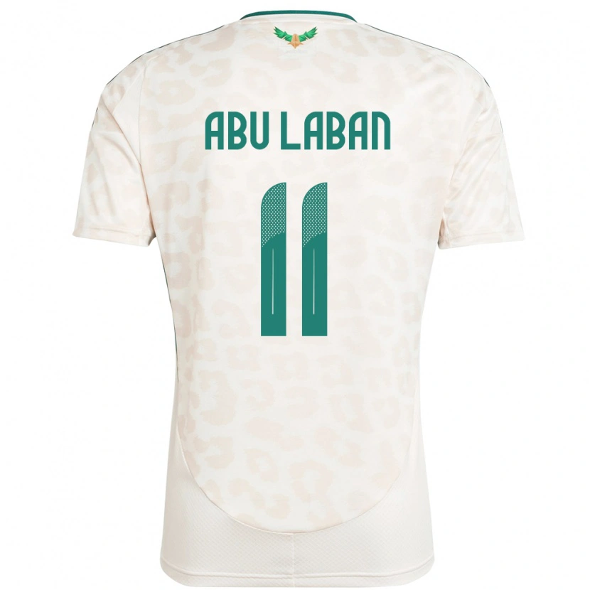 Danxen Niño Camiseta Arabia Saudita Dalia Abu Laban #11 Blanco 2ª Equipación 24-26 La Camisa