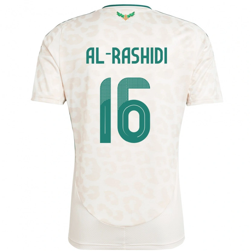 Danxen Niño Camiseta Arabia Saudita Mohammed Al Rashidi #16 Blanco 2ª Equipación 24-26 La Camisa