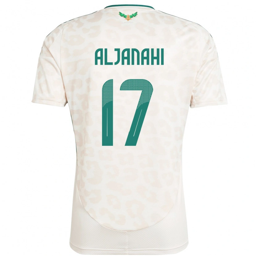 Danxen Niño Camiseta Arabia Saudita Nawaf Aljanahi #17 Blanco 2ª Equipación 24-26 La Camisa