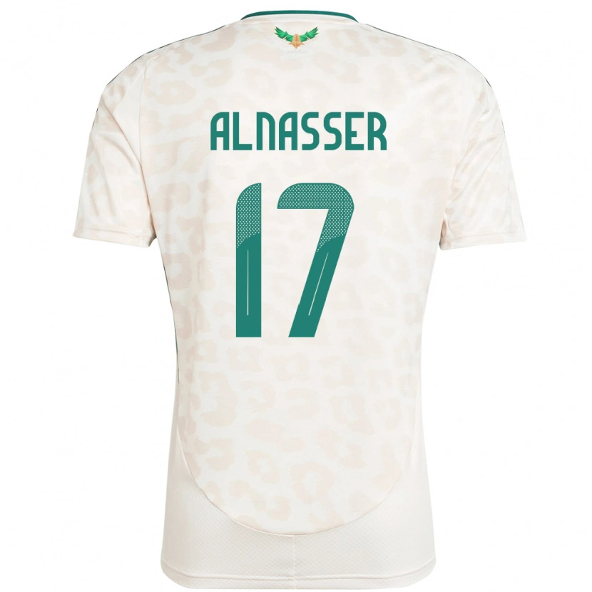 Danxen Niño Camiseta Arabia Saudita Saad Alnasser #17 Blanco 2ª Equipación 24-26 La Camisa