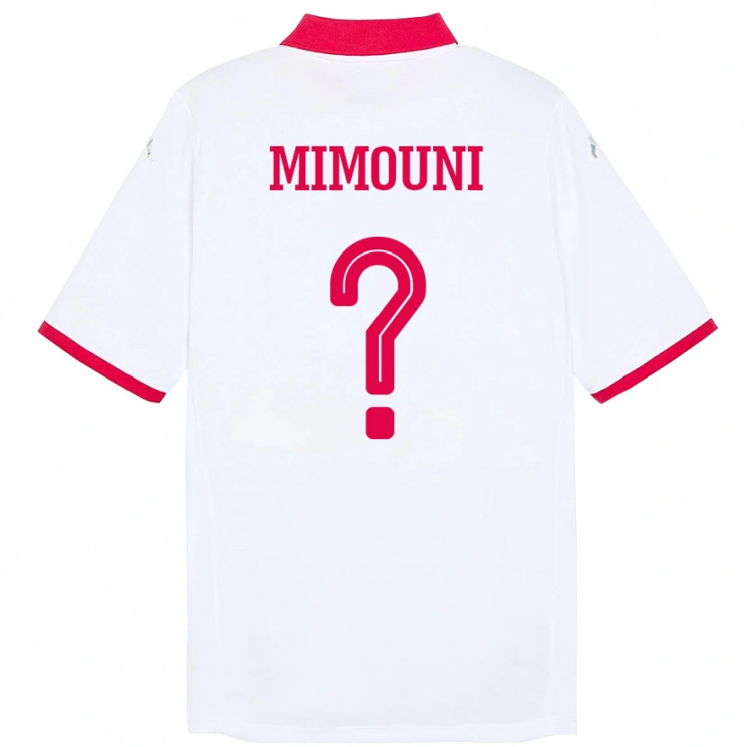 Danxen Niño Camiseta Túnez Farouk Mimouni #0 Blanco 2ª Equipación 24-26 La Camisa