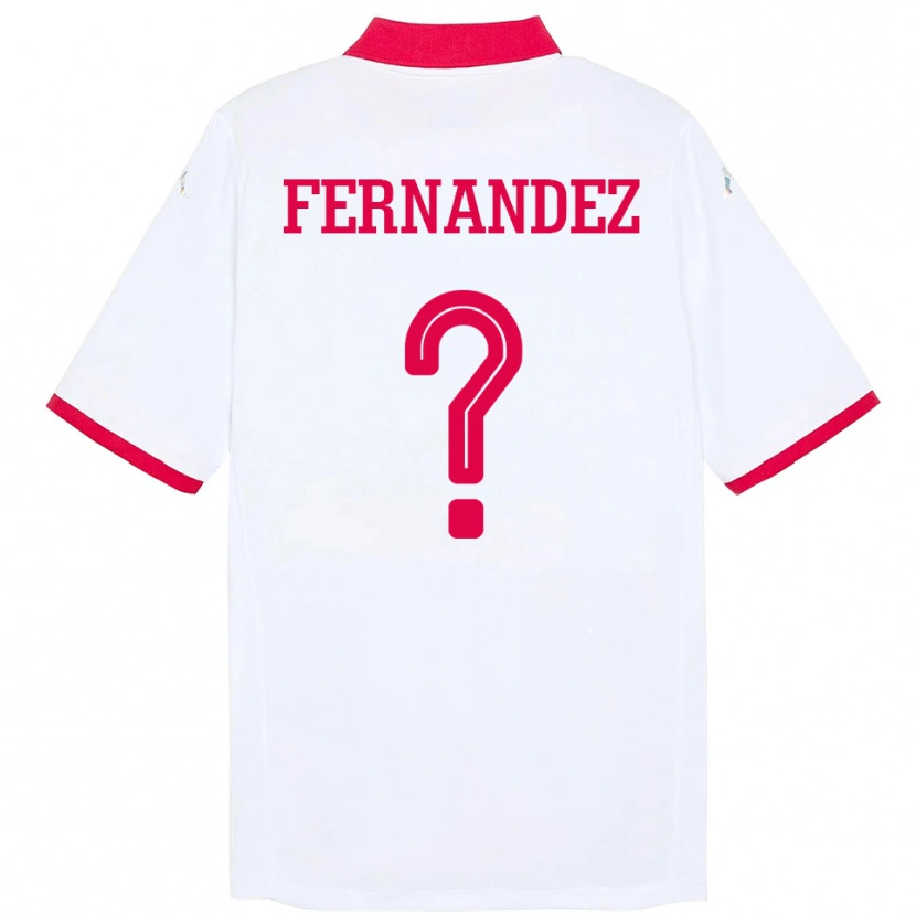 Danxen Niño Camiseta Túnez Elies Araar Fernandez #0 Blanco 2ª Equipación 24-26 La Camisa
